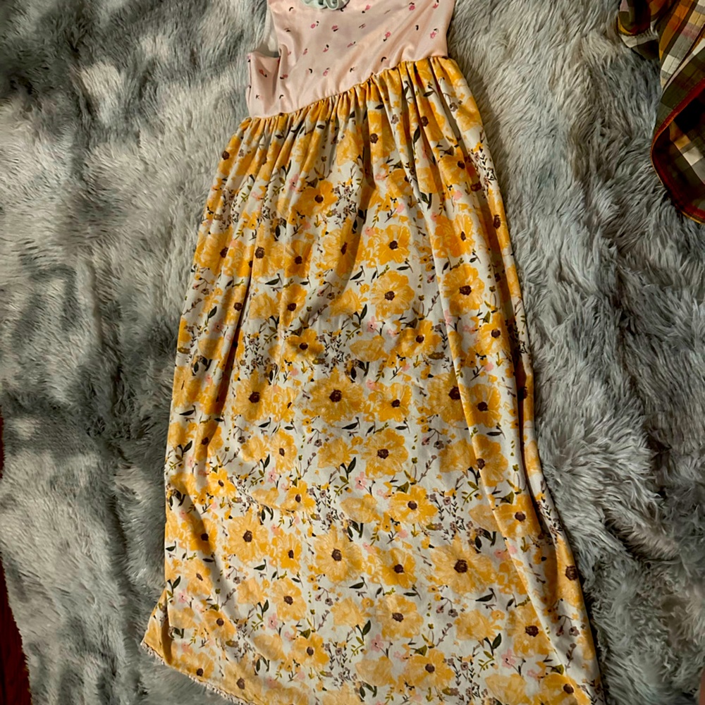 Girls long sweet honey dress‎